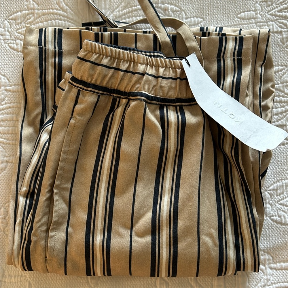 KOTN stripe pants wide leg / unisex